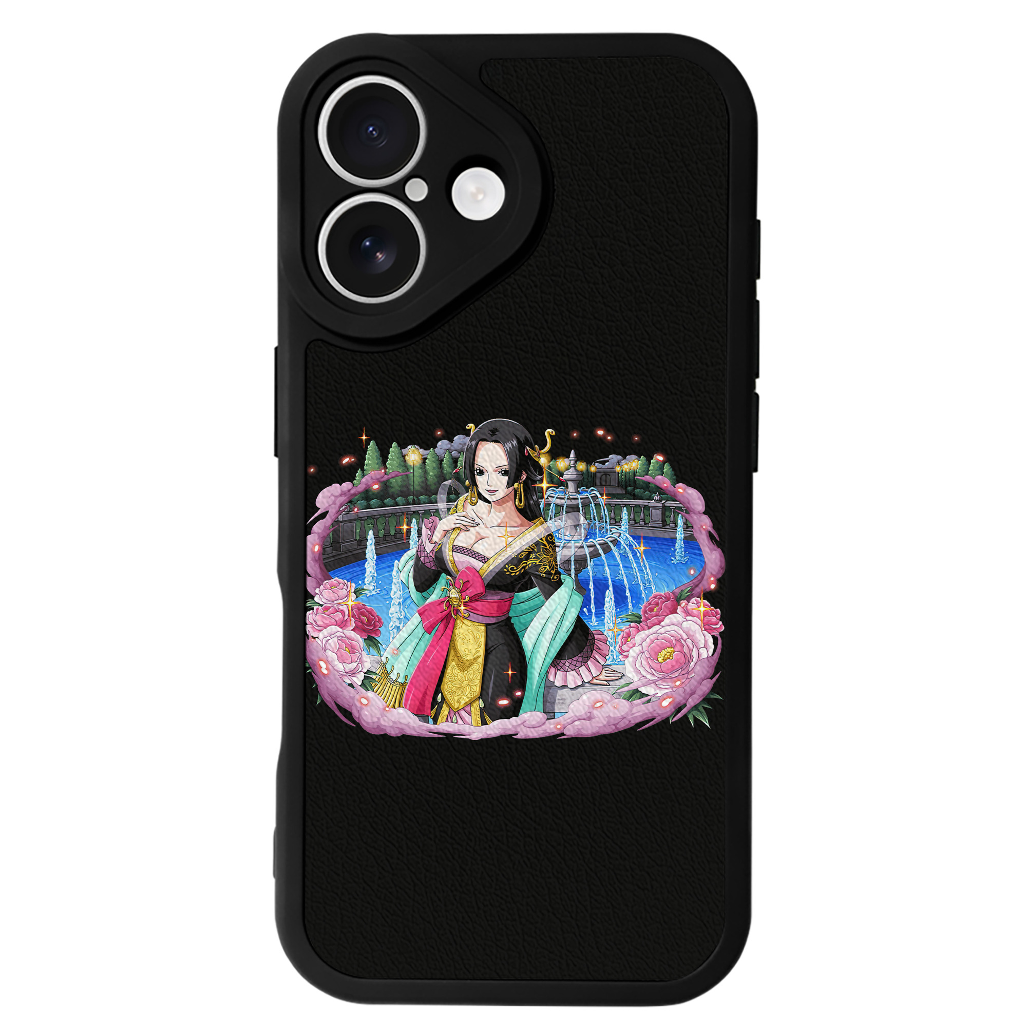 （画像用） ワンピース ボア・ハンコック ONE PIECE Boa·Hancock 【iPhone 16シリーズ対応】シリコンスマホケース（レザー調） 材質：シリコン